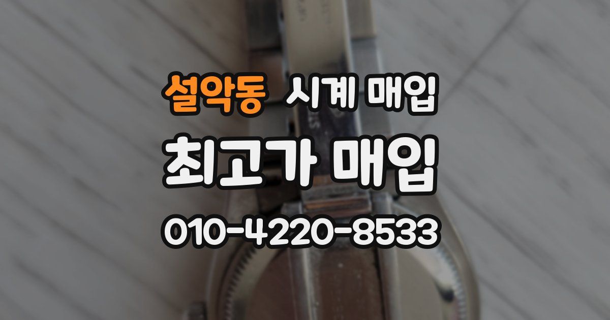 설악동 시계 매입