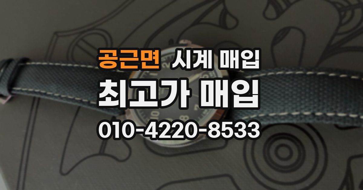 공근면 시계 매입
