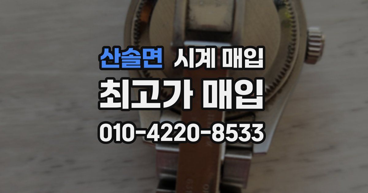 산솔면 시계 매입