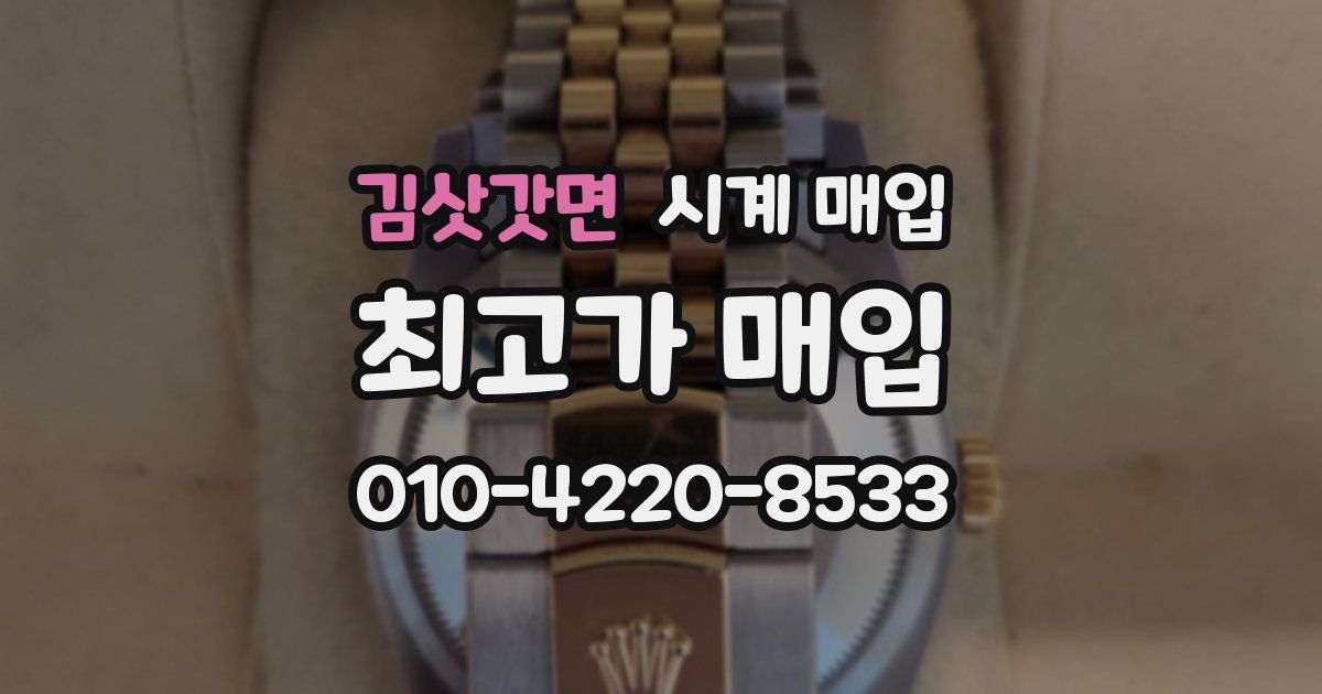 김삿갓면 시계 매입