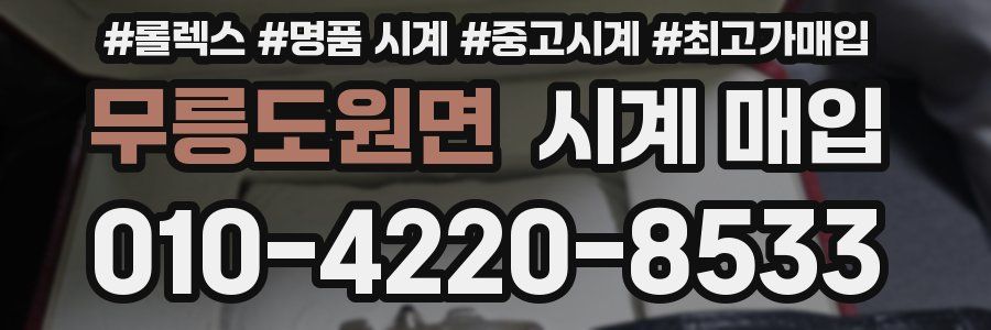 무릉도원면 시계 매입