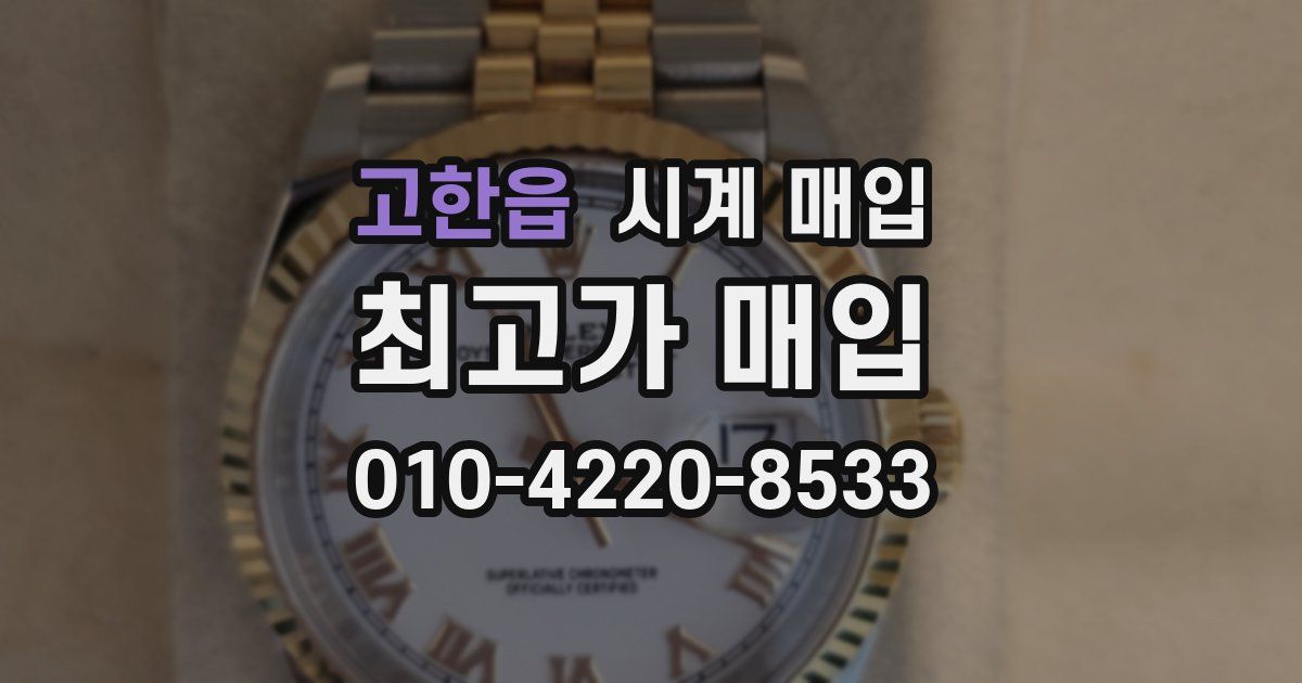 고한읍 시계 매입