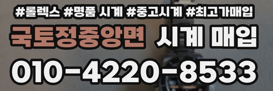 국토정중앙면 시계 매입