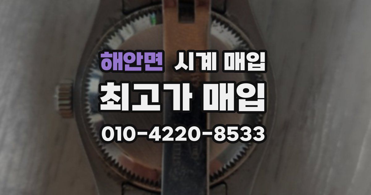 해안면 시계 매입