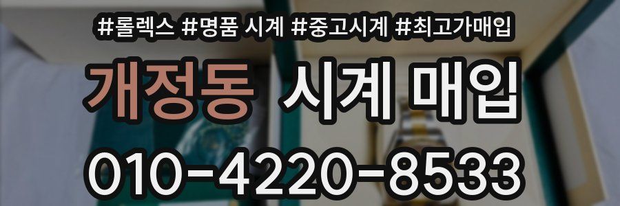 개정동 시계 매입