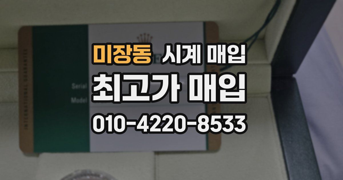 미장동 시계 매입
