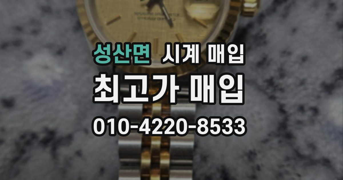 성산면 시계 매입