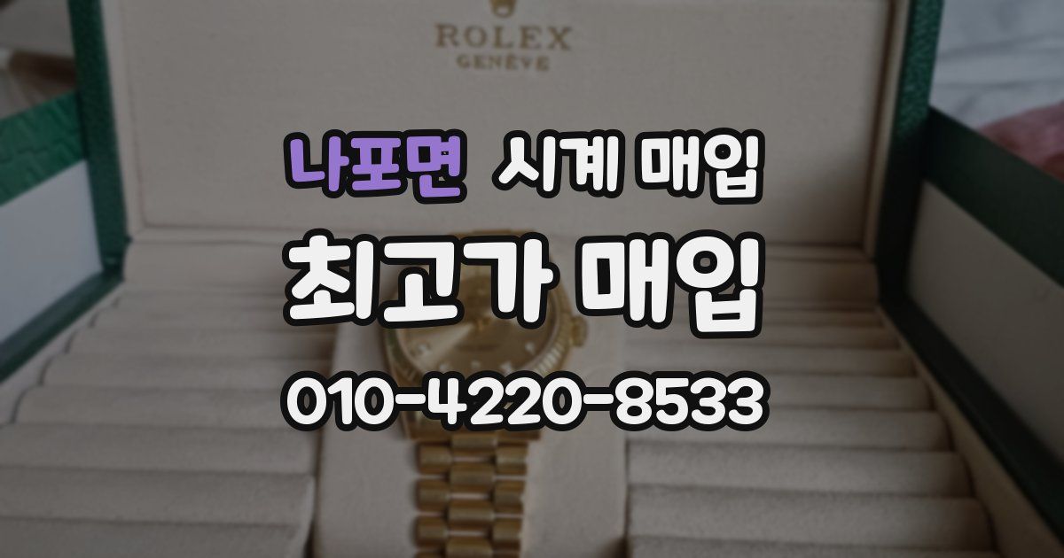 나포면 시계 매입
