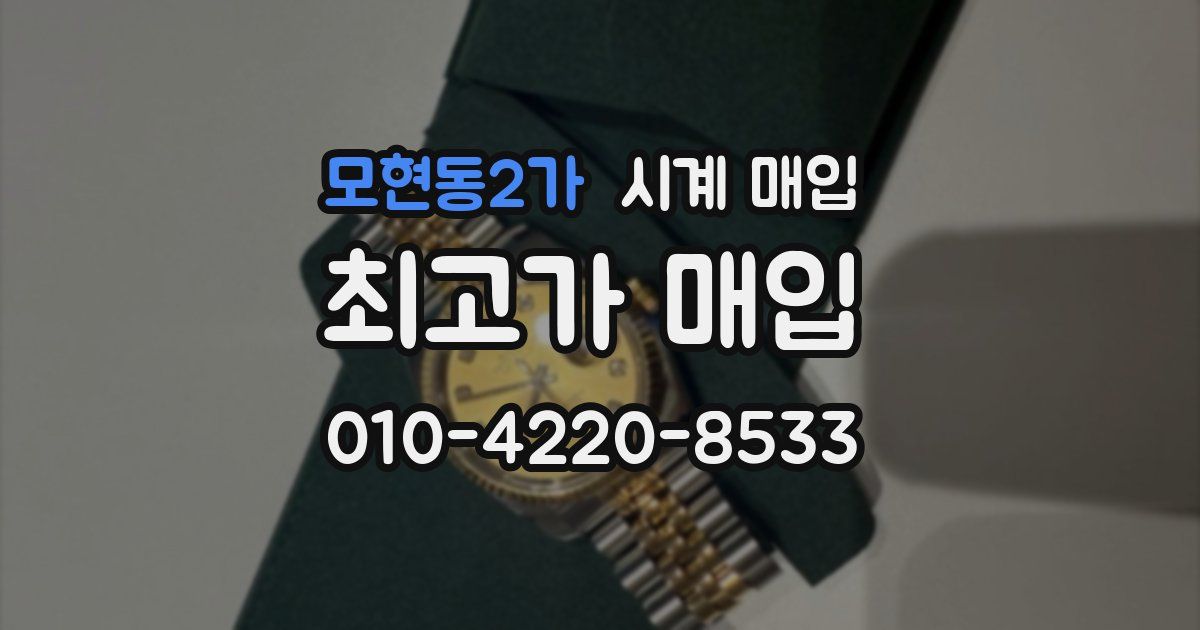 모현동2가 시계 매입