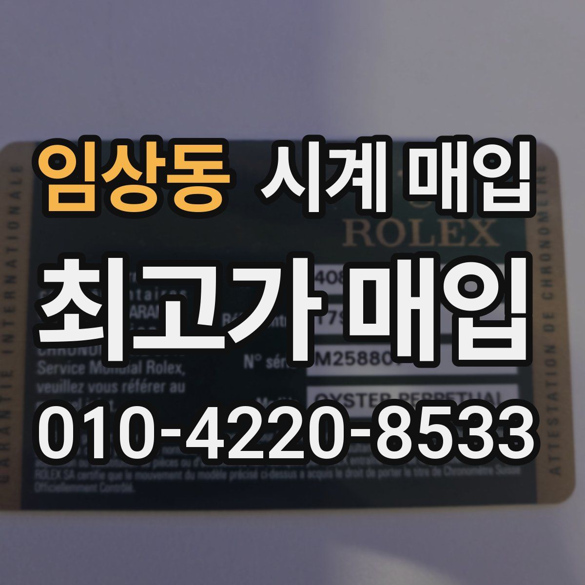 임상동 시계 매입