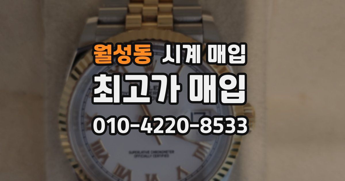월성동 시계 매입