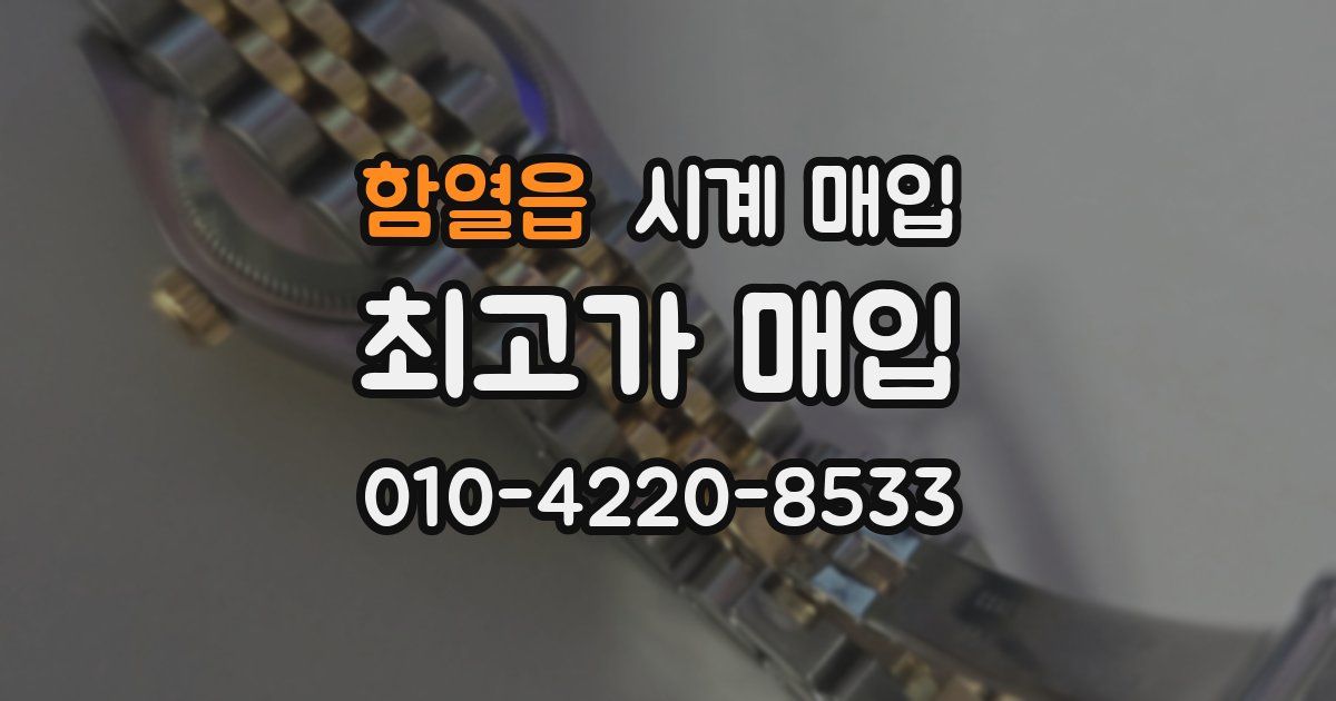 함열읍 시계 매입