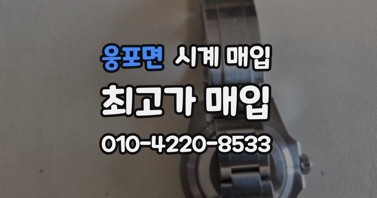 웅포면 시계 매입