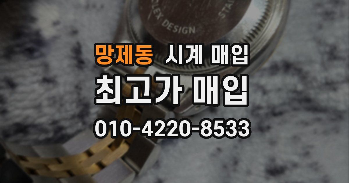망제동 시계 매입
