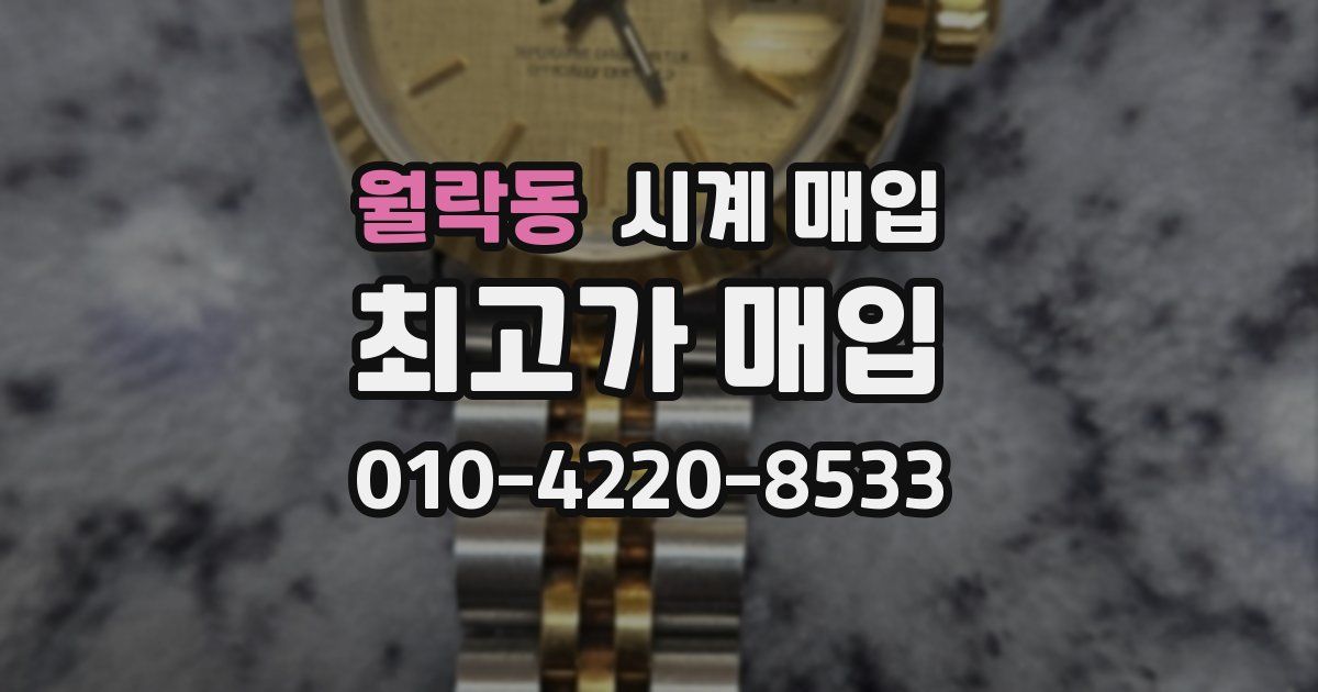 월락동 시계 매입