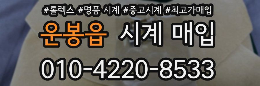 운봉읍 시계 매입