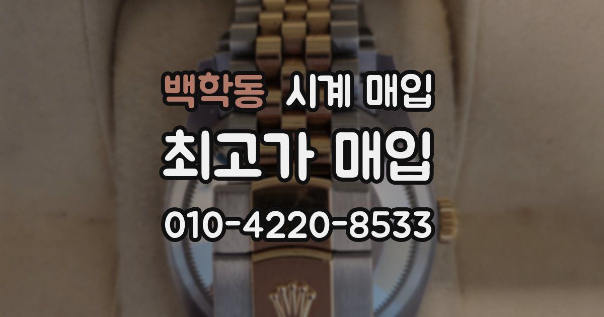 백학동 시계 매입