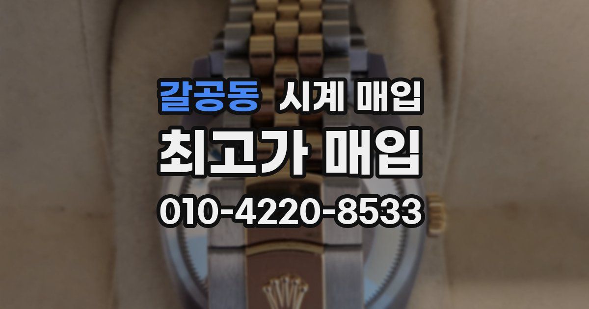 갈공동 시계 매입