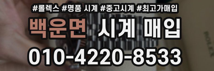 백운면 시계 매입