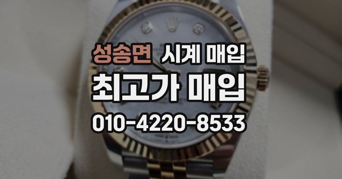 성송면 시계 매입