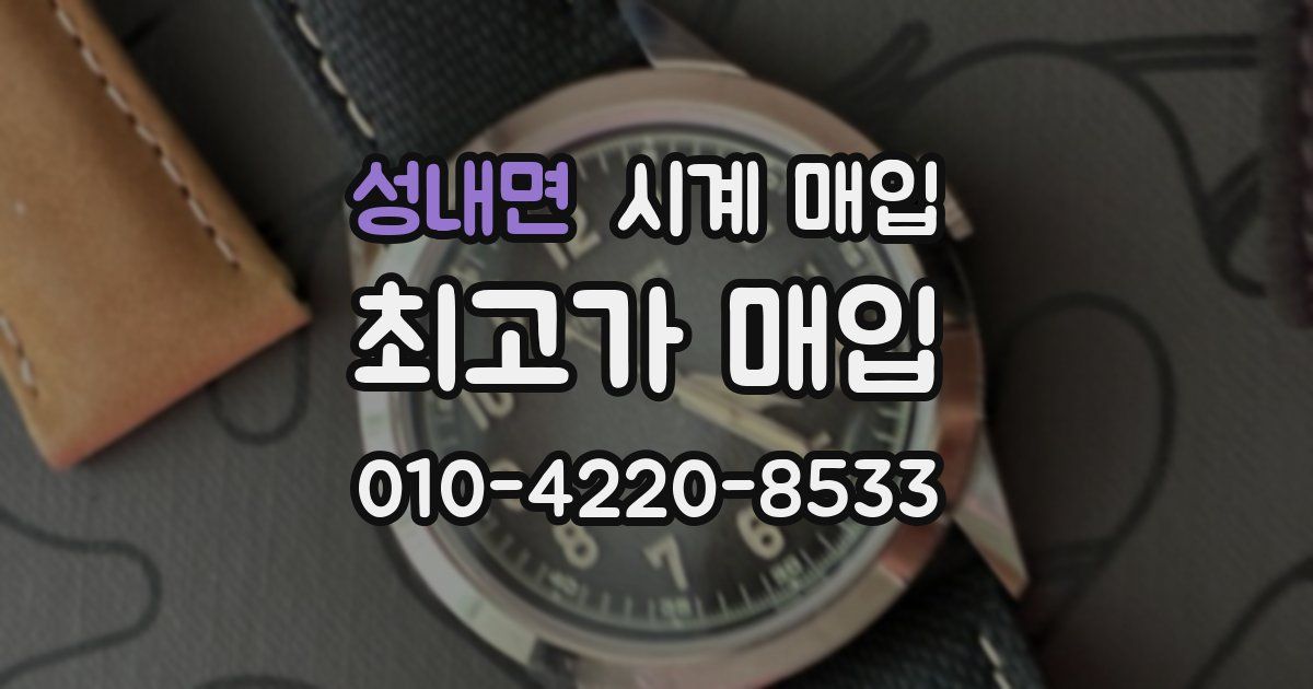 성내면 시계 매입