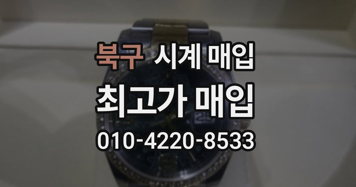 북구 시계 매입