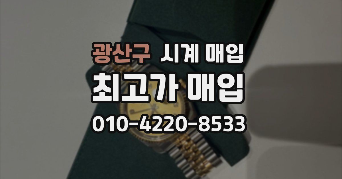 광산구 시계 매입