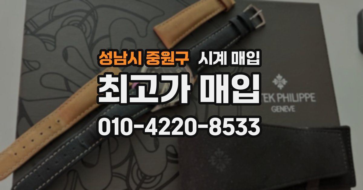 성남시 중원구 시계 매입
