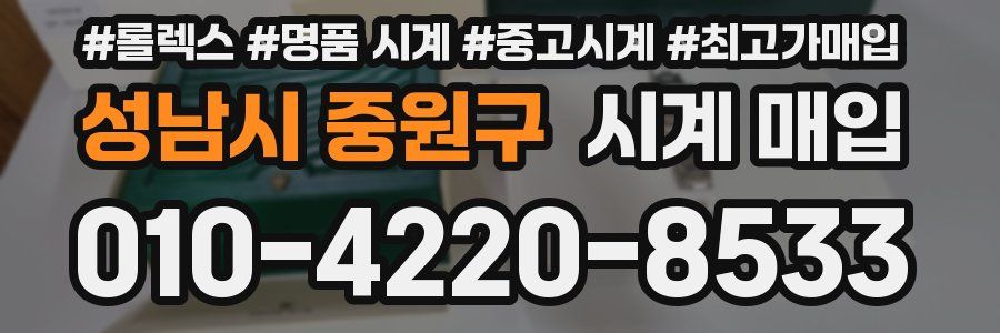 성남시 중원구 시계 매입