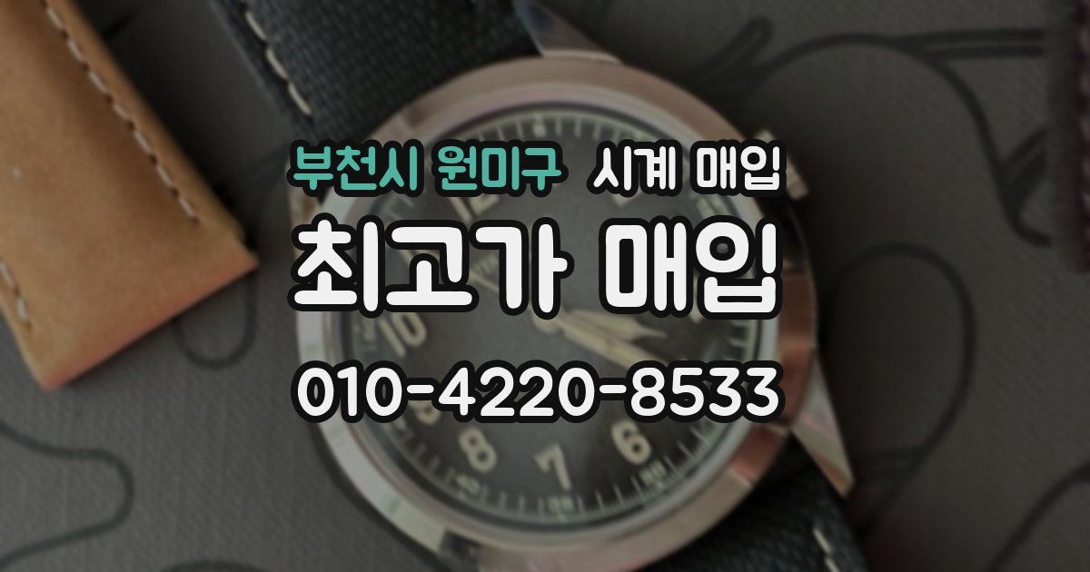 부천시 원미구 시계 매입