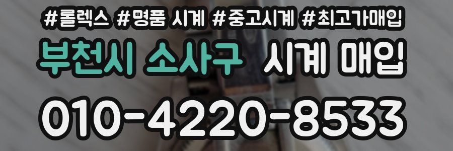 부천시 소사구 시계 매입
