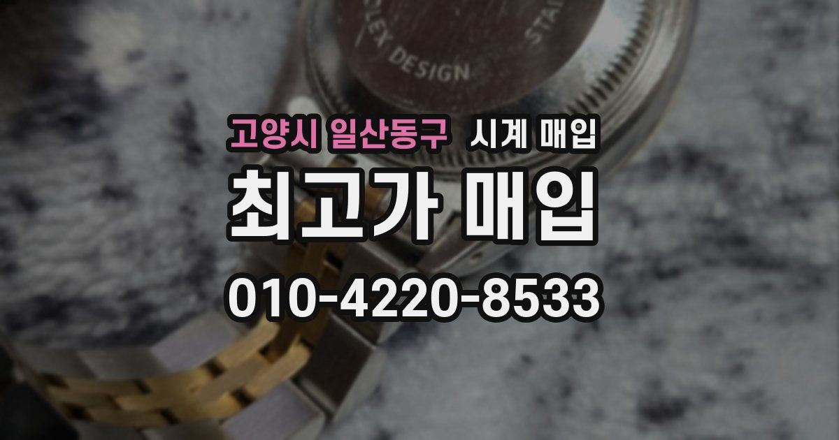 고양시 일산동구 시계 매입