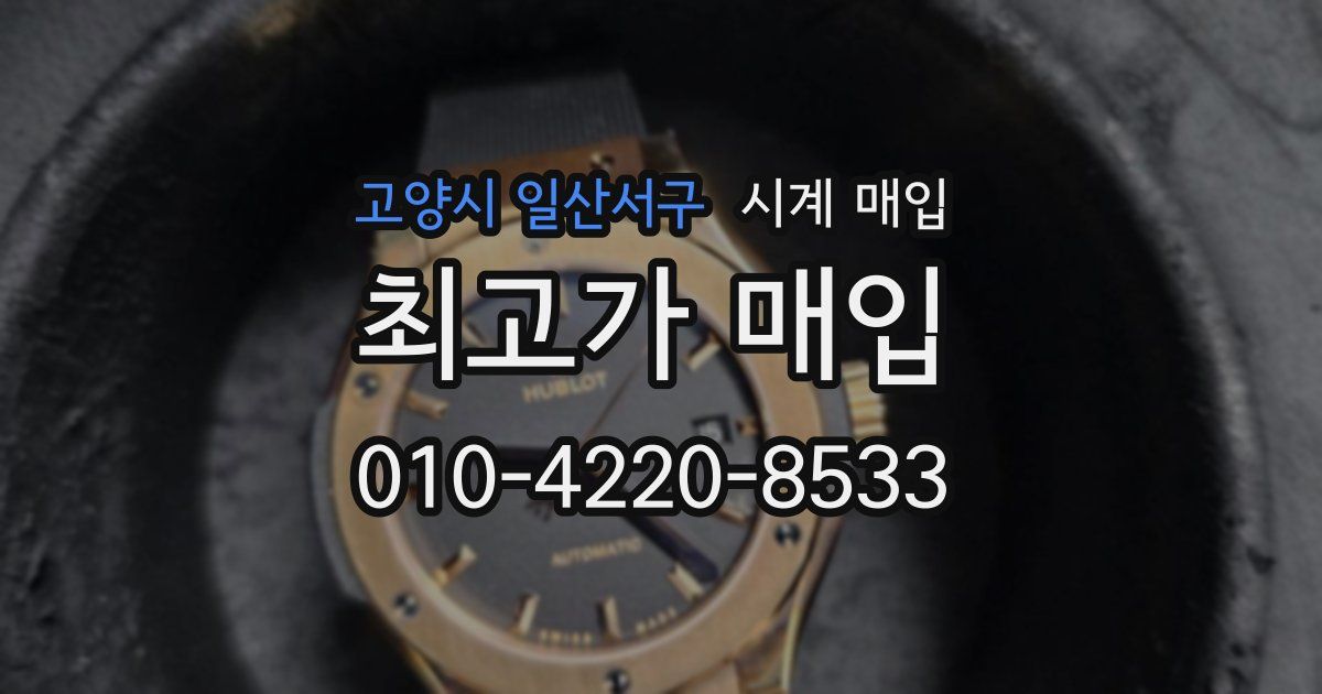 고양시 일산서구 시계 매입