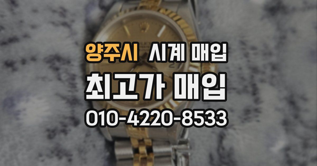 양주시 시계 매입