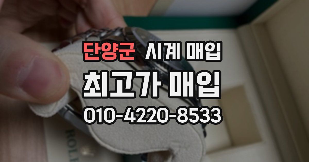 단양군 시계 매입