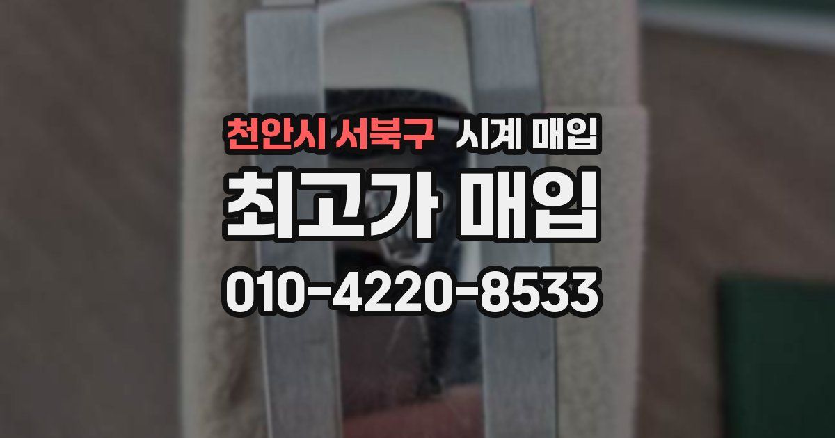 천안시 서북구 시계 매입