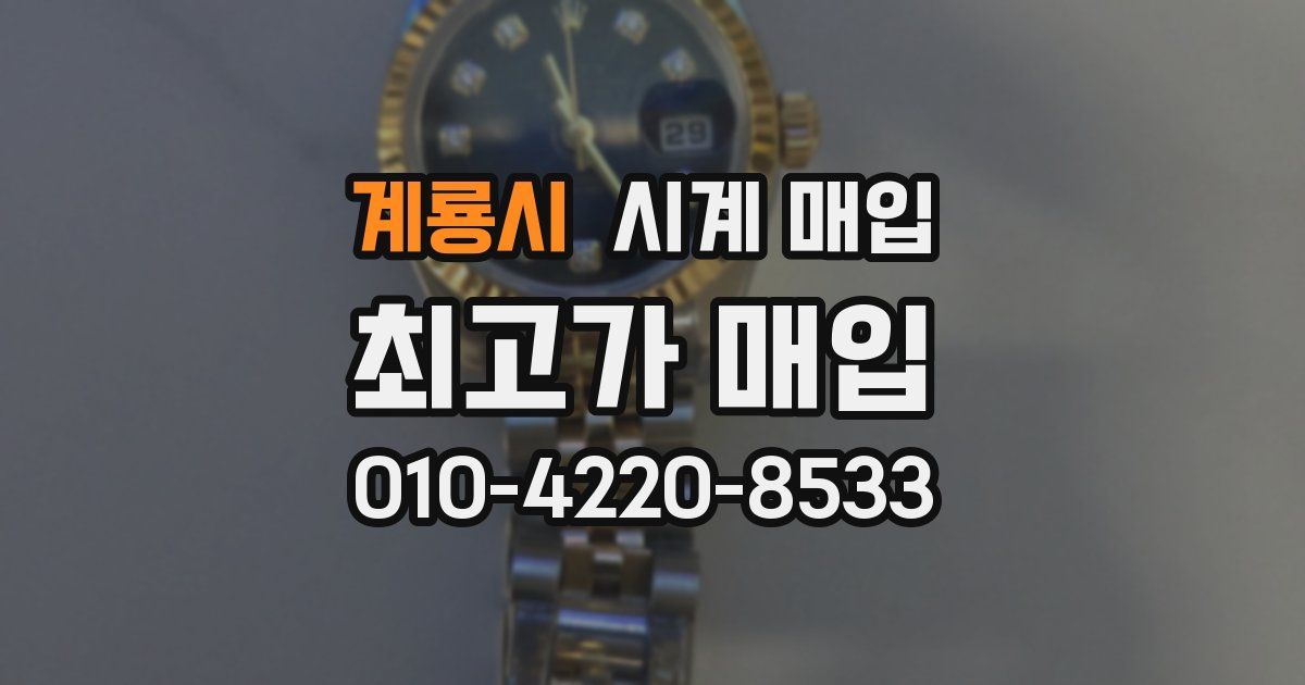 계룡시 시계 매입