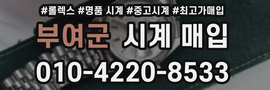 부여군 시계 매입