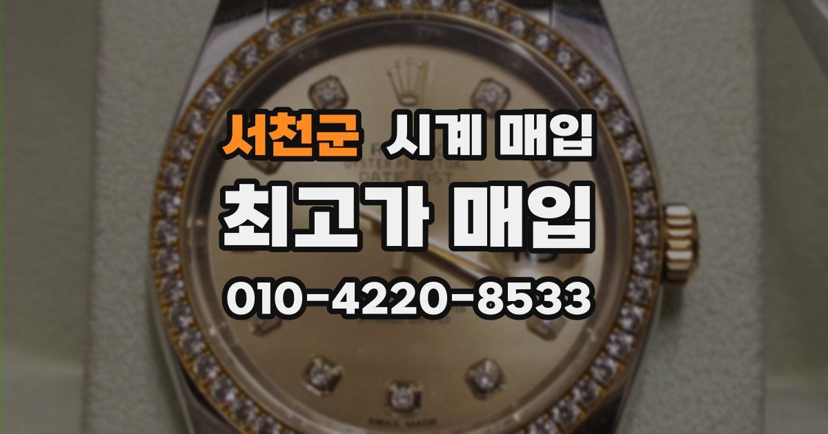 서천군 시계 매입