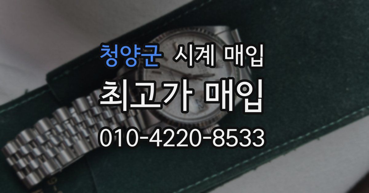 청양군 시계 매입