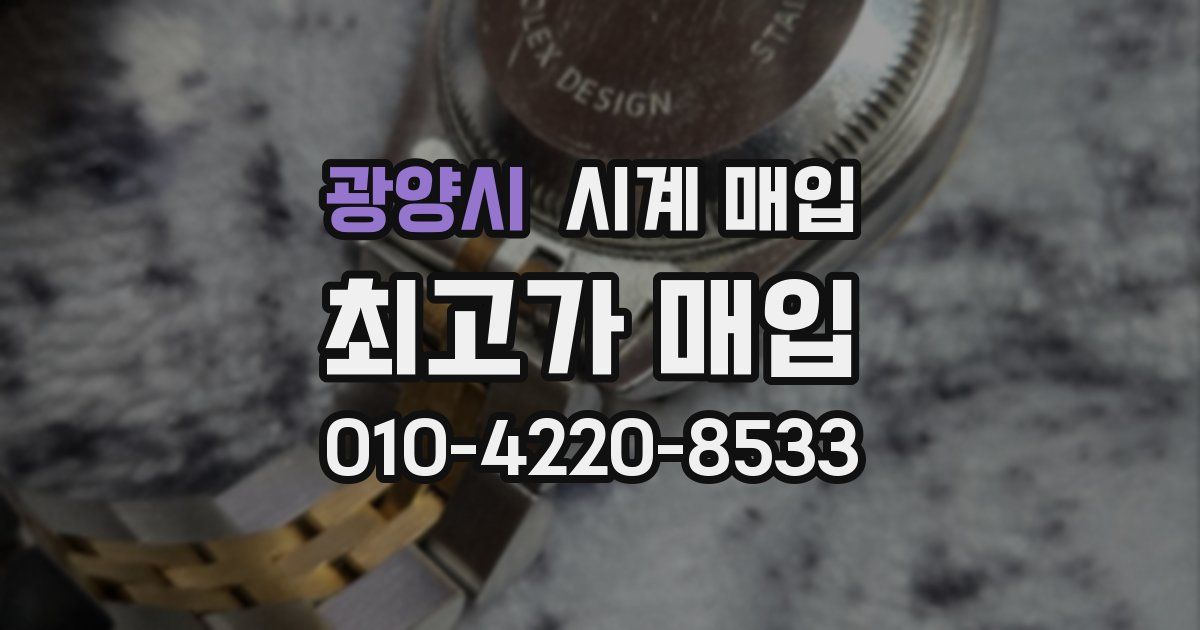 광양시 시계 매입