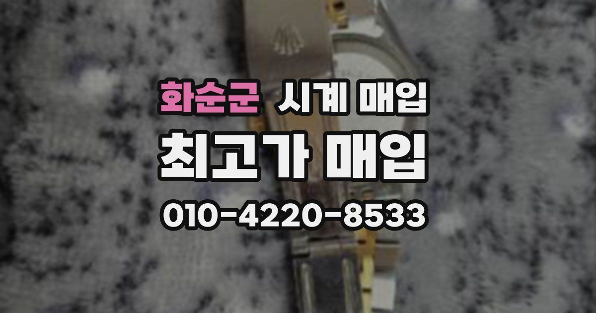 화순군 시계 매입