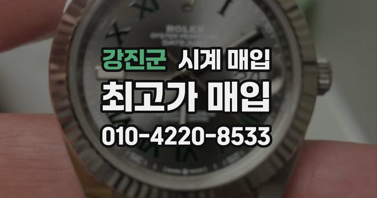 강진군 시계 매입