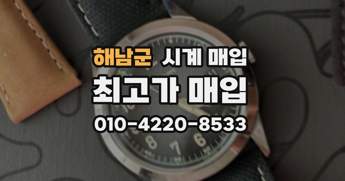 해남군 시계 매입