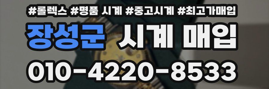 장성군 시계 매입