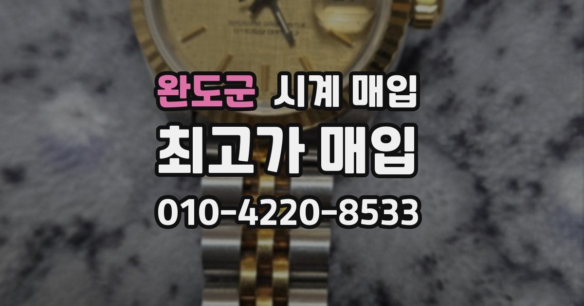 완도군 시계 매입