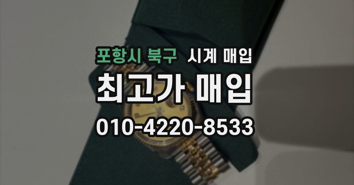 포항시 북구 시계 매입