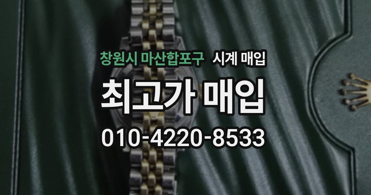 창원시 마산합포구 시계 매입