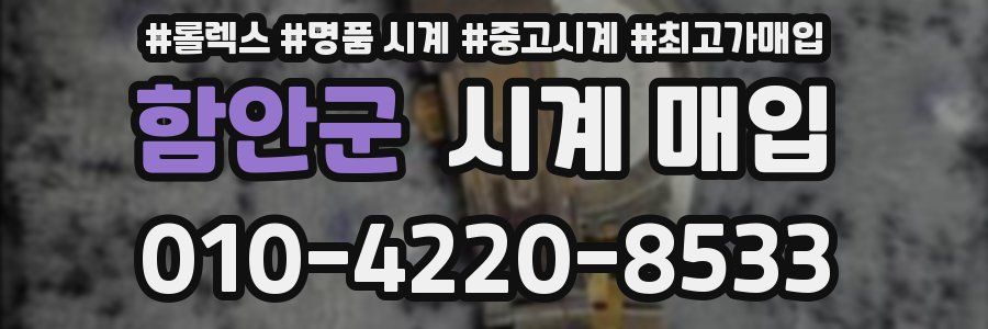 함안군 시계 매입