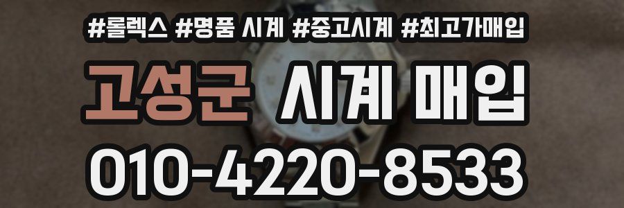 고성군 시계 매입